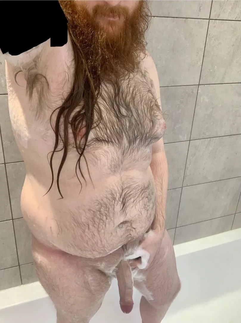 Care to join this ginger bearded chubby dude in the shower? The water is warm and the company is good ;)