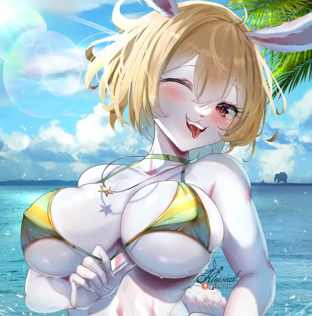 Carrot vibing on the beach [Klopsiak]