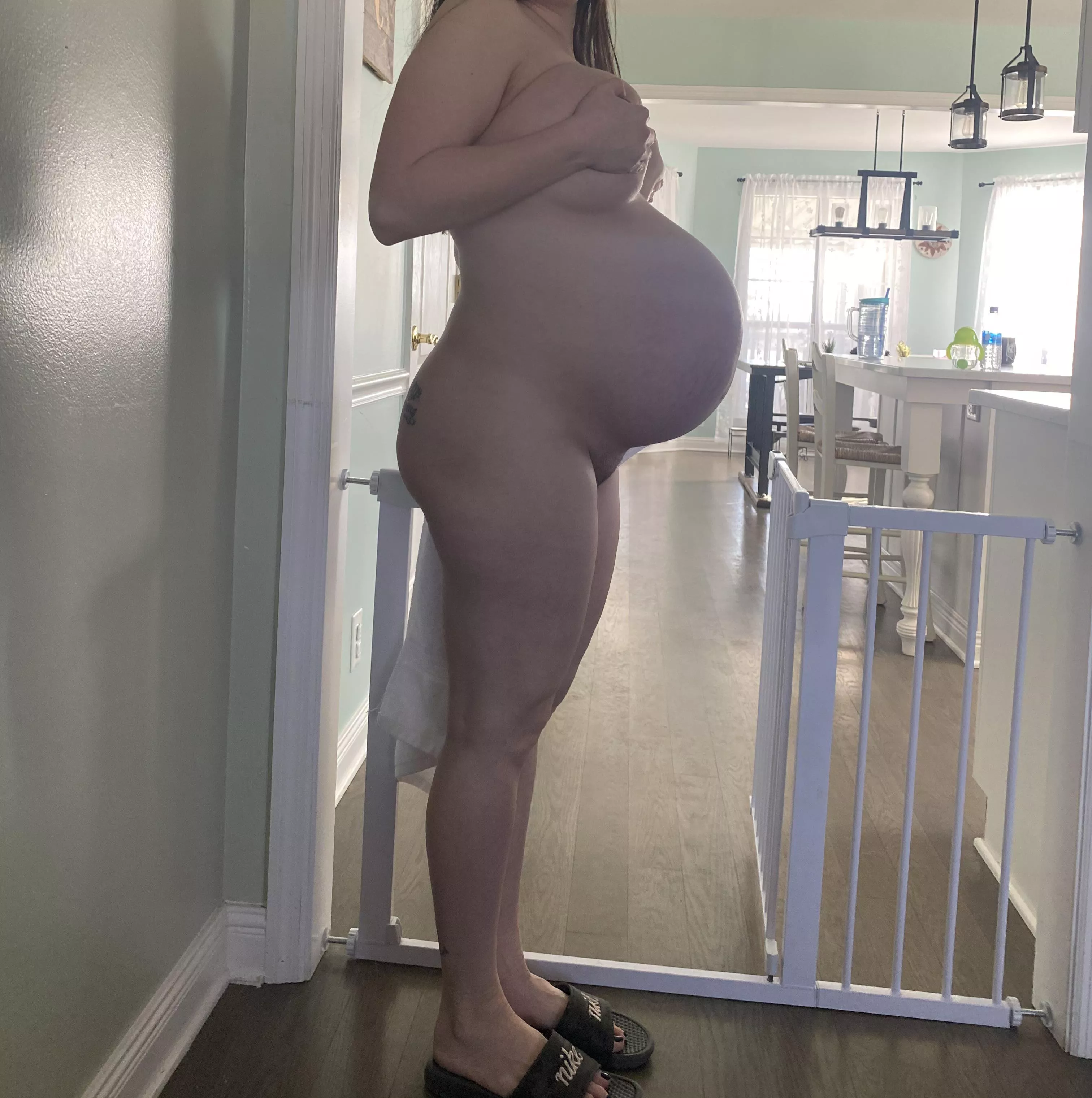 Caught me walking around naked.