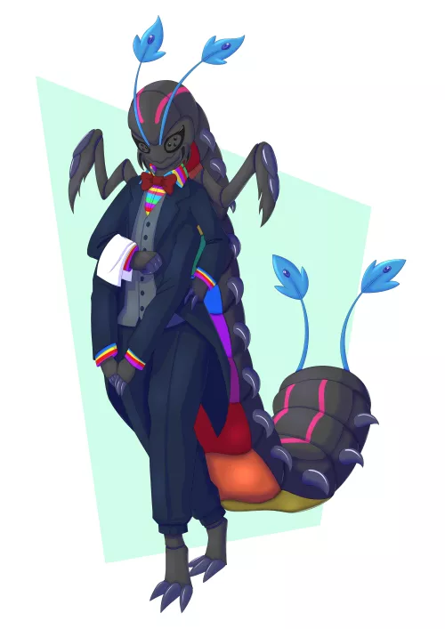 Centipede Butler! Art by @Anderson_fbr on twitter!