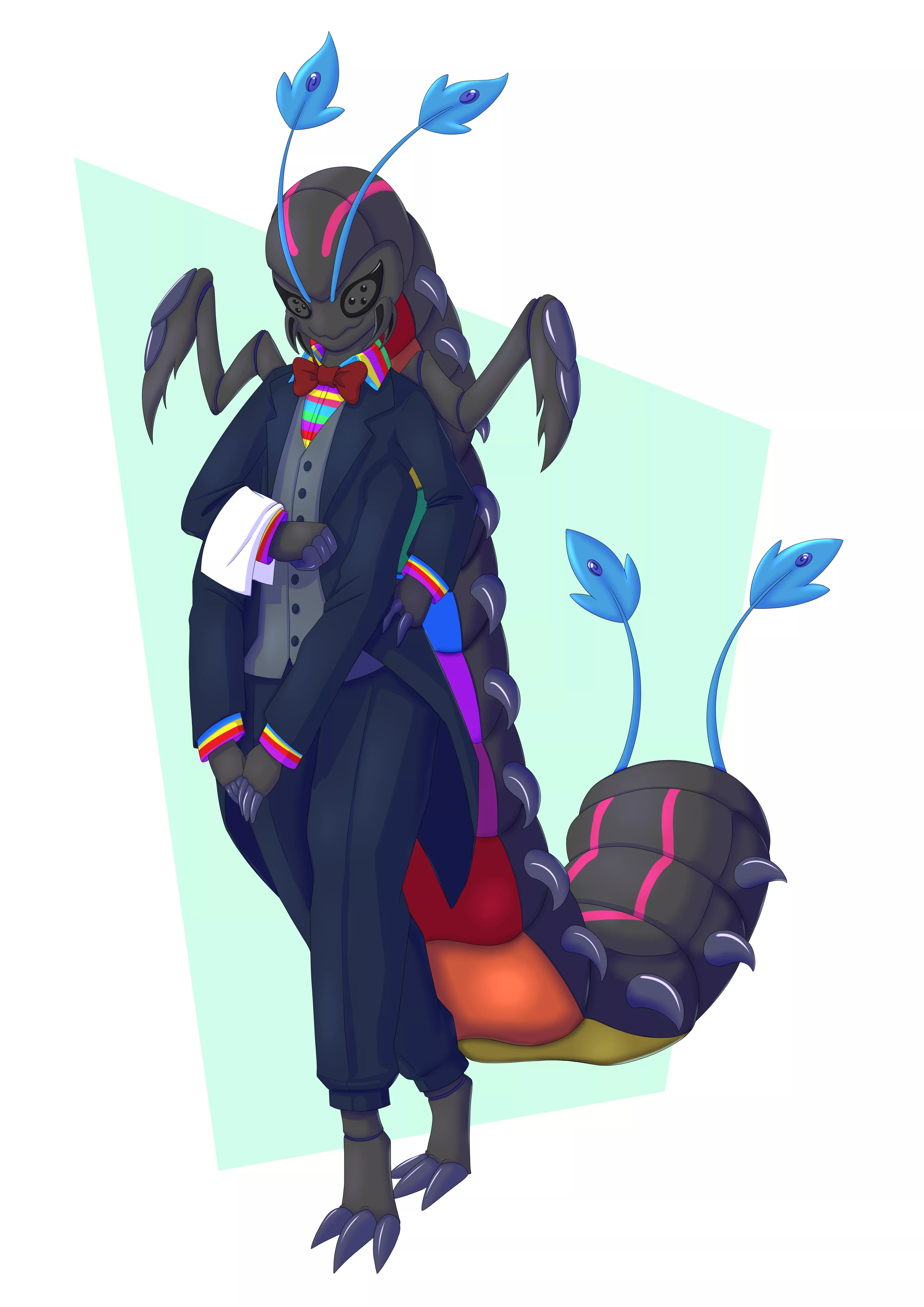 Centipede Butler! Art by @Anderson_fbr on twitter!