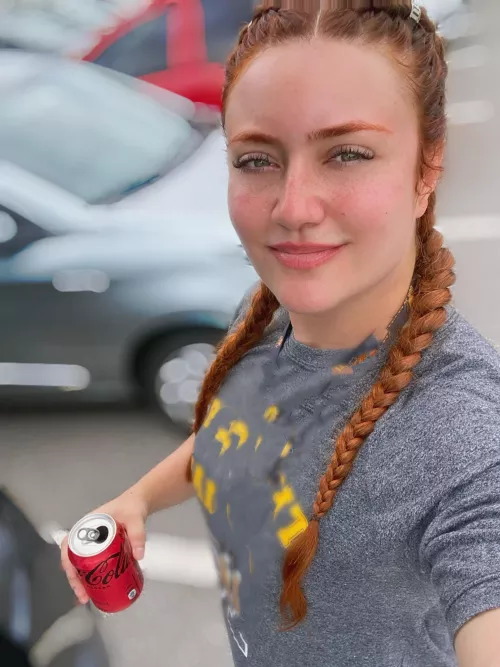 Changing my hair style for a day