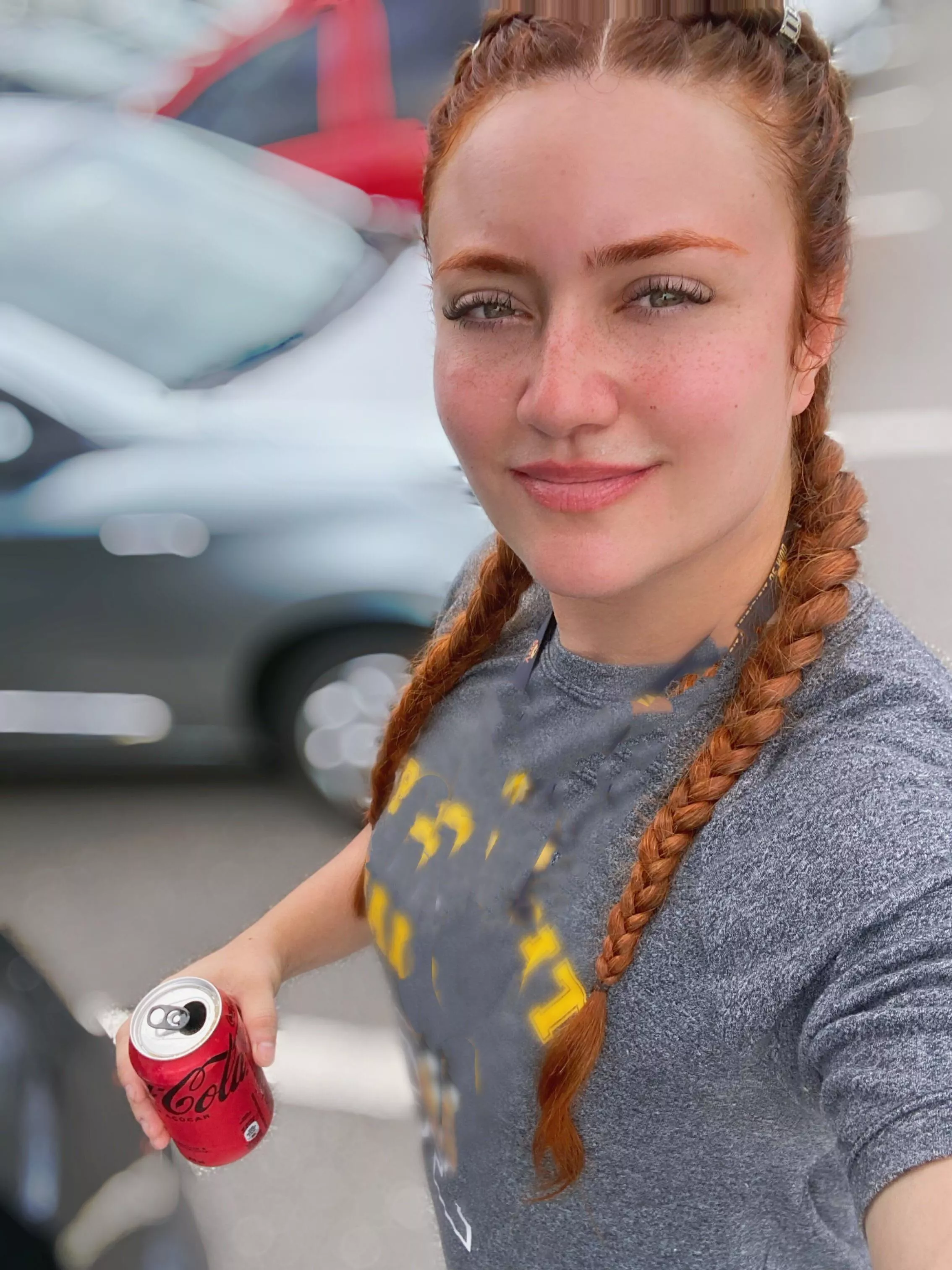 Changing my hair style for a day