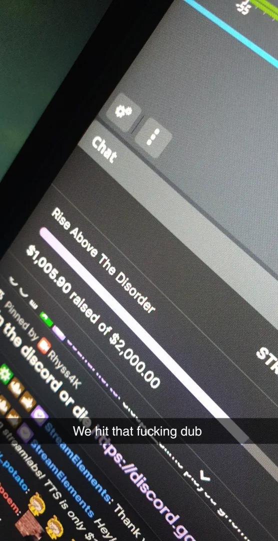 Charity goal met!