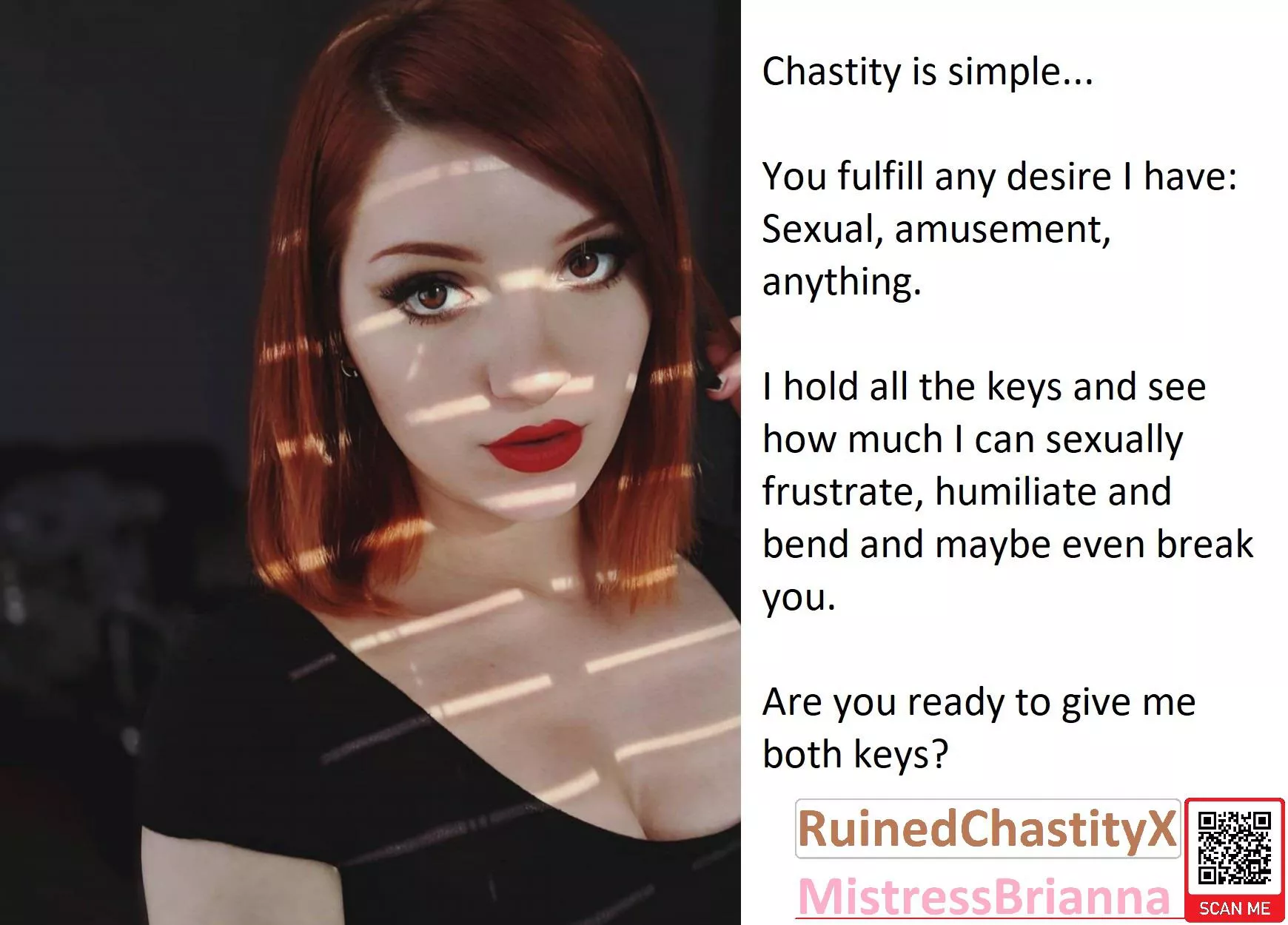 Chastity is simple...