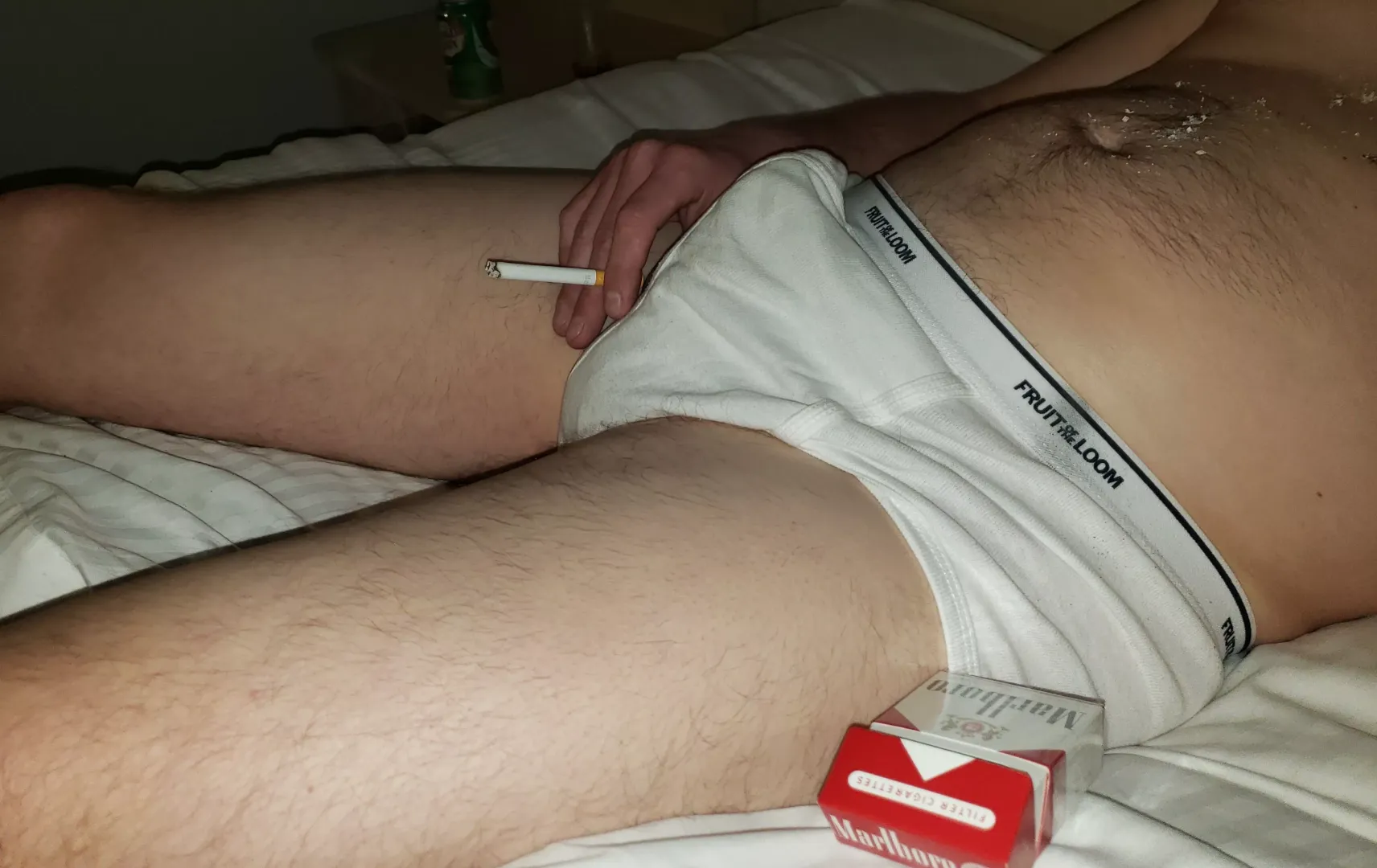 Chillin in bed with my briefs on