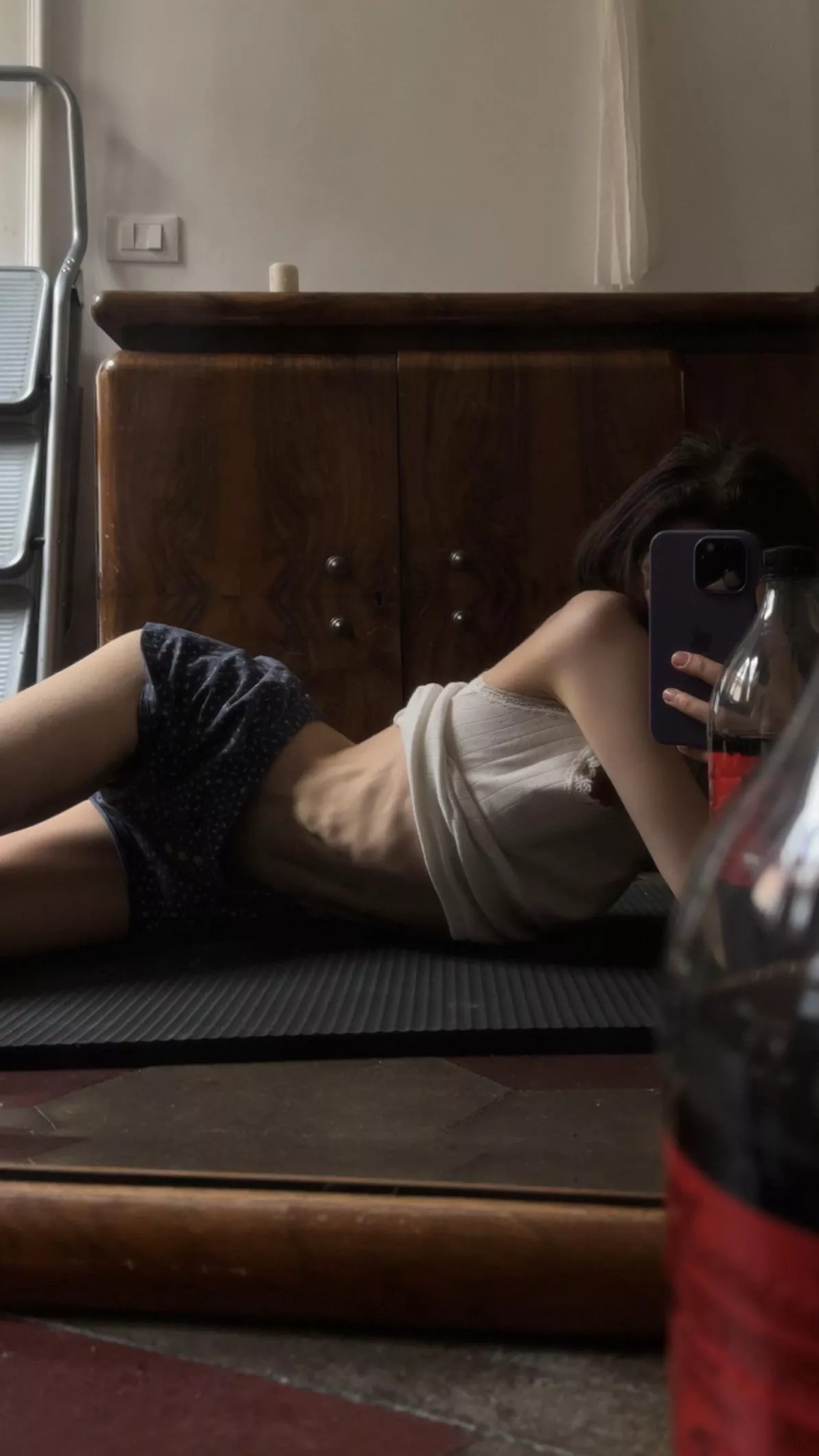 Chilling on my mat