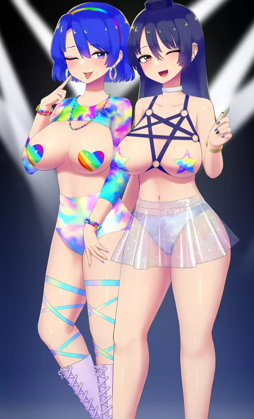 Chimata and Megumu [Rave] [Ecchi]
