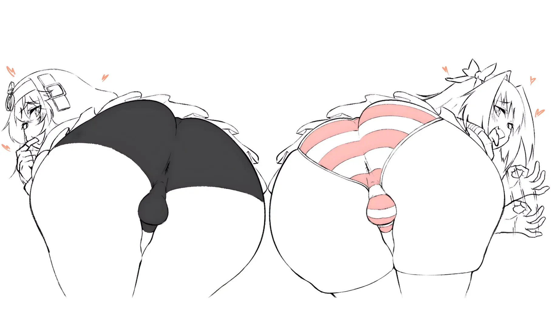 choose one to fuck, the other will sit on your face (toudori)
