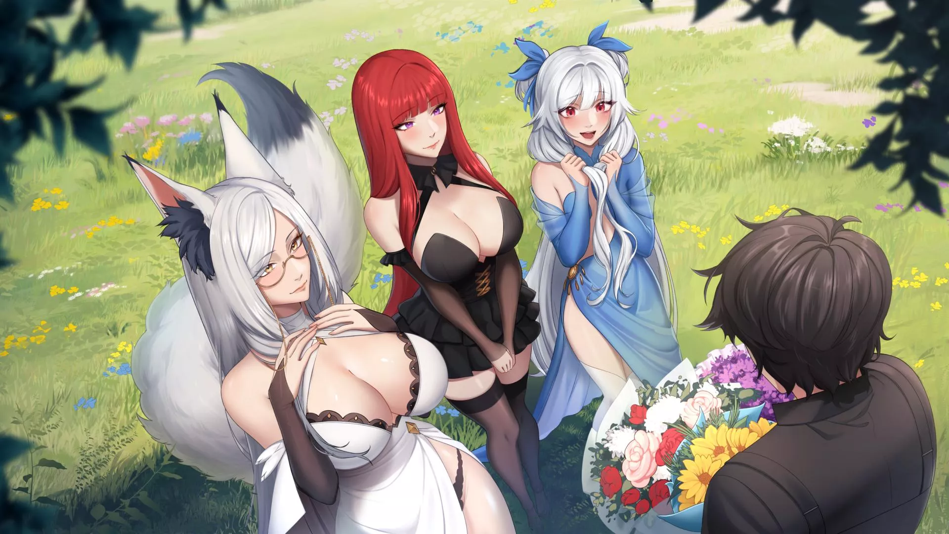Choose who you will give flowers to [WANDERER: Broken Bed]