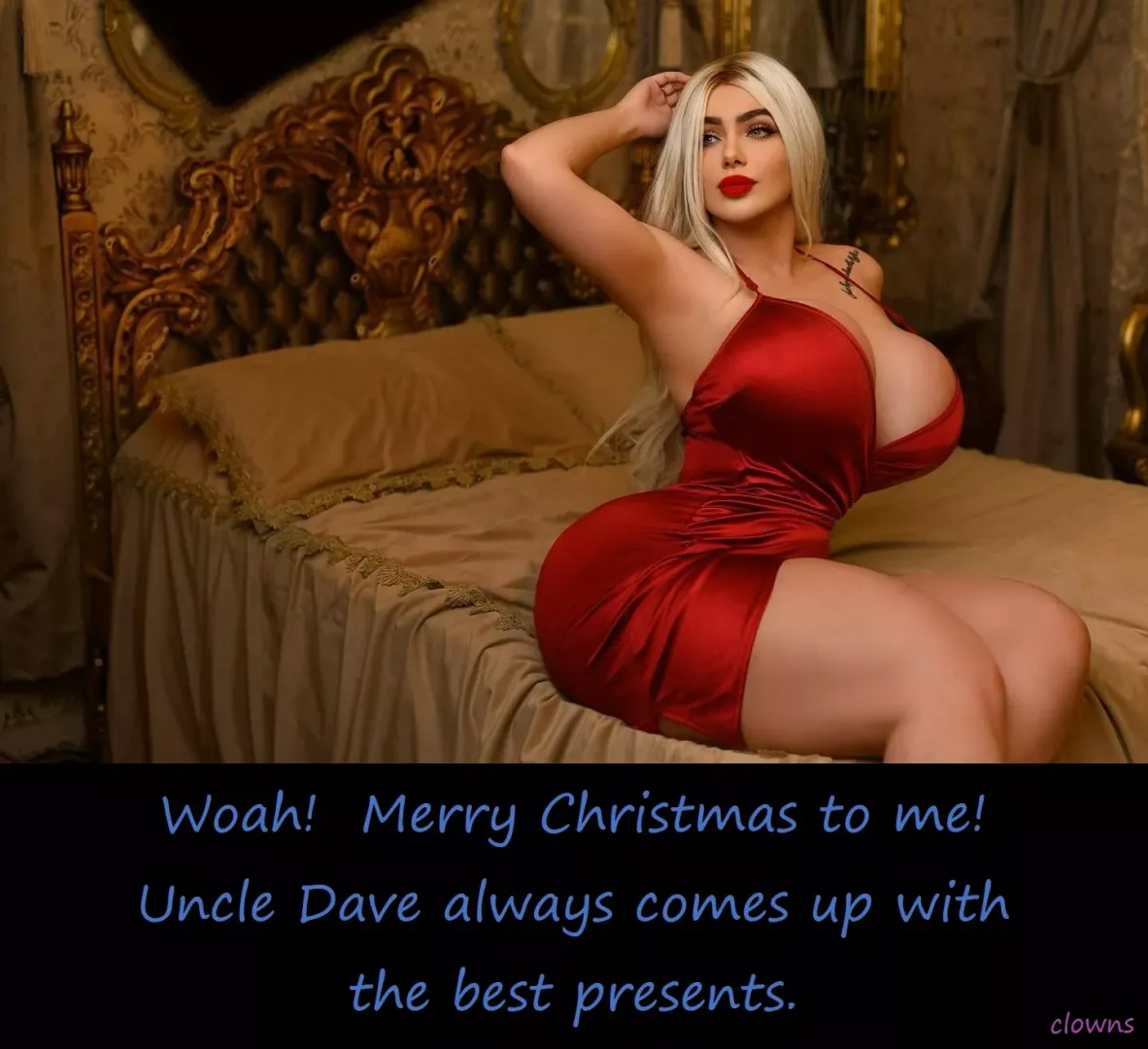 Christmas is all about cumming.