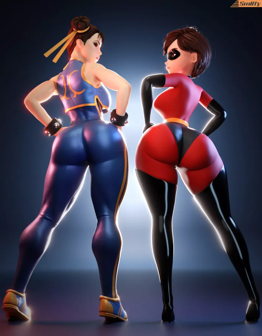 Chun Li and Elastigirl booties(Smitty34)