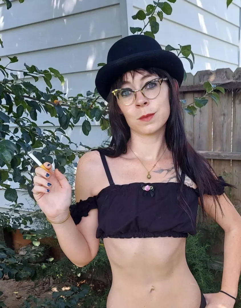 Cigarette smoking hat. Hats make everything better (if that's possible when a Marlboro is in hand)