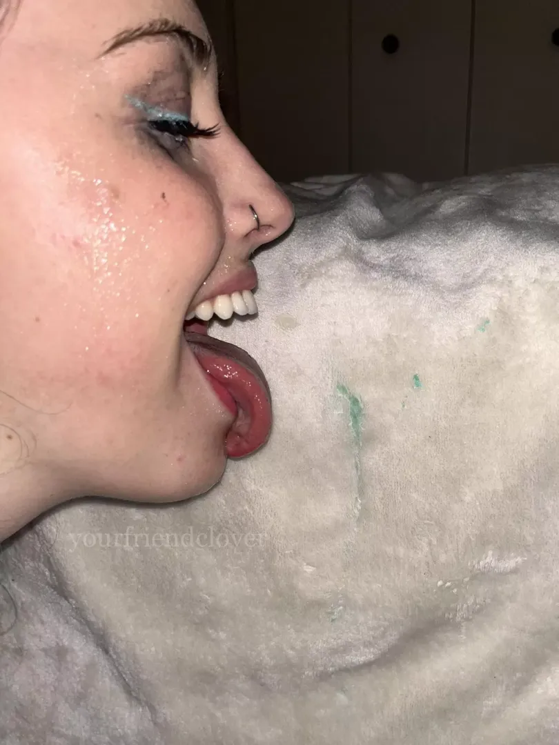 Cleaning up my pop rocks spit. So sticky.