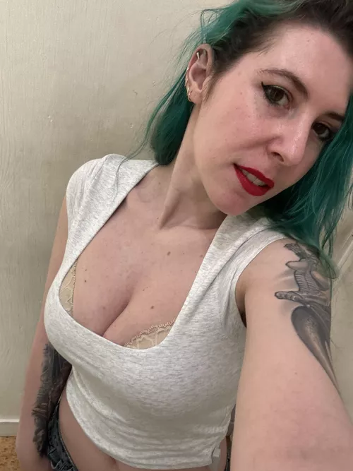 Cleavage from above