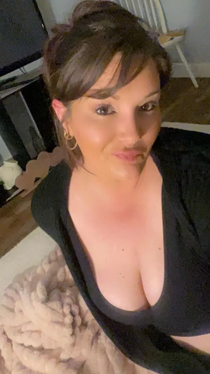 Cleavage in abundance.