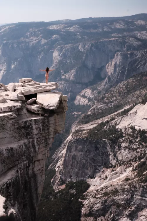 Cliffs and crevasse