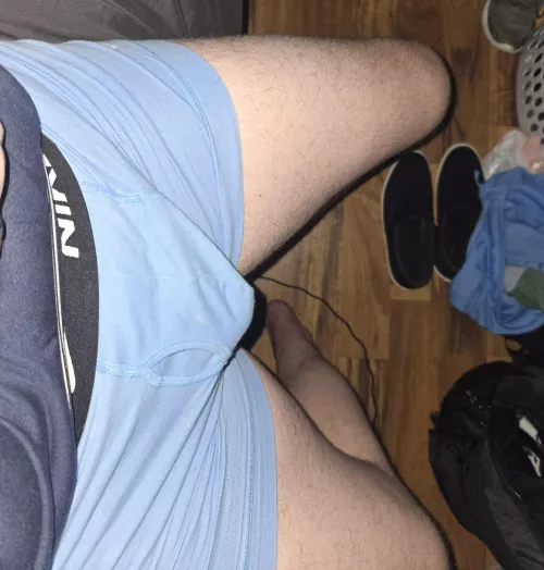 Climbing out of bed in the morning 