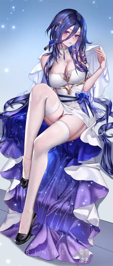Clorinde in white dress