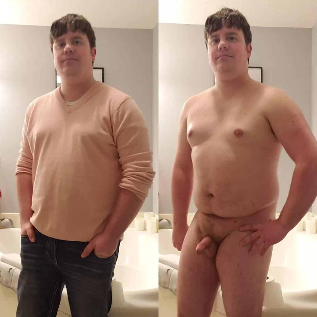 Clothed versus nude