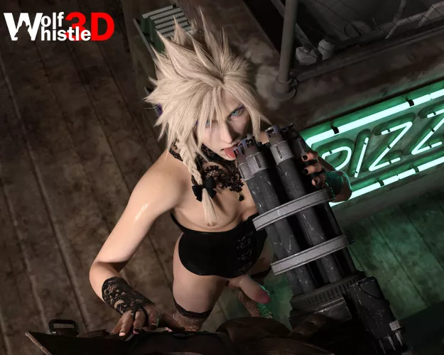 Cloud Sweetening the Deal [Final Fantasy] (WolfWhistle3D)