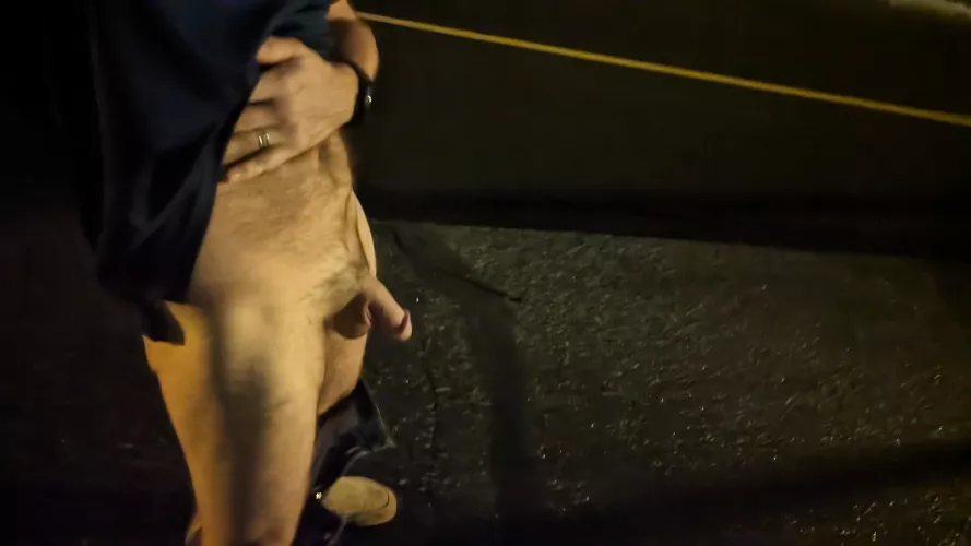 Cock on the street, early AM