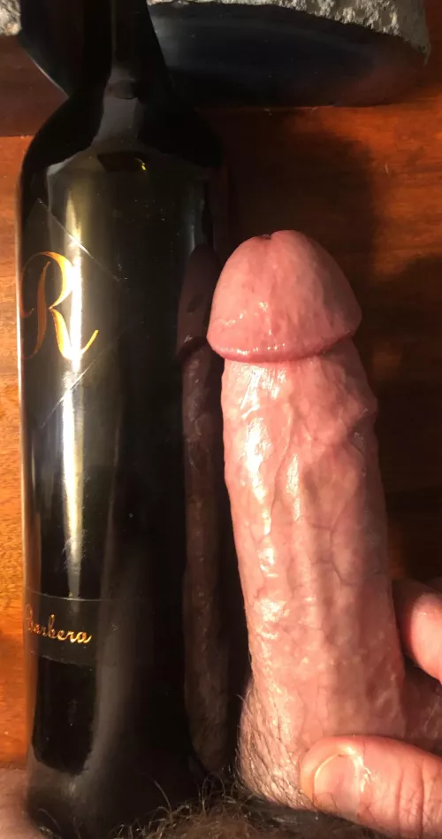 Cock vs wine bottle