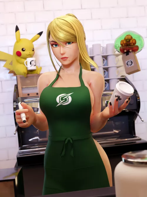 Coffee anyone? Pikachu has the right idea (Samus)
