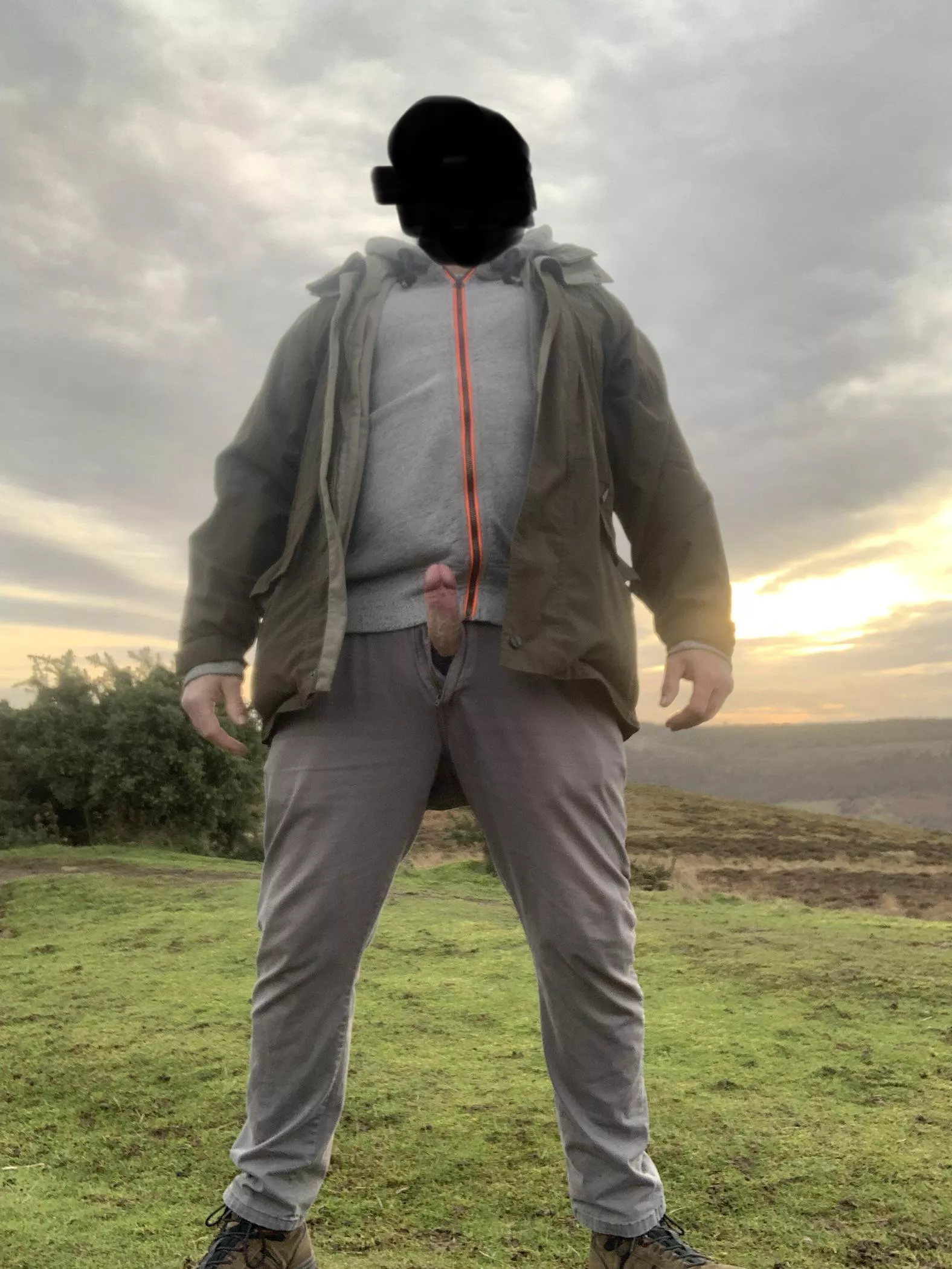 Cold dog walk boner😂