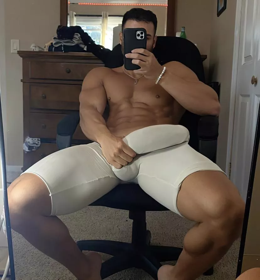 College football player bulge