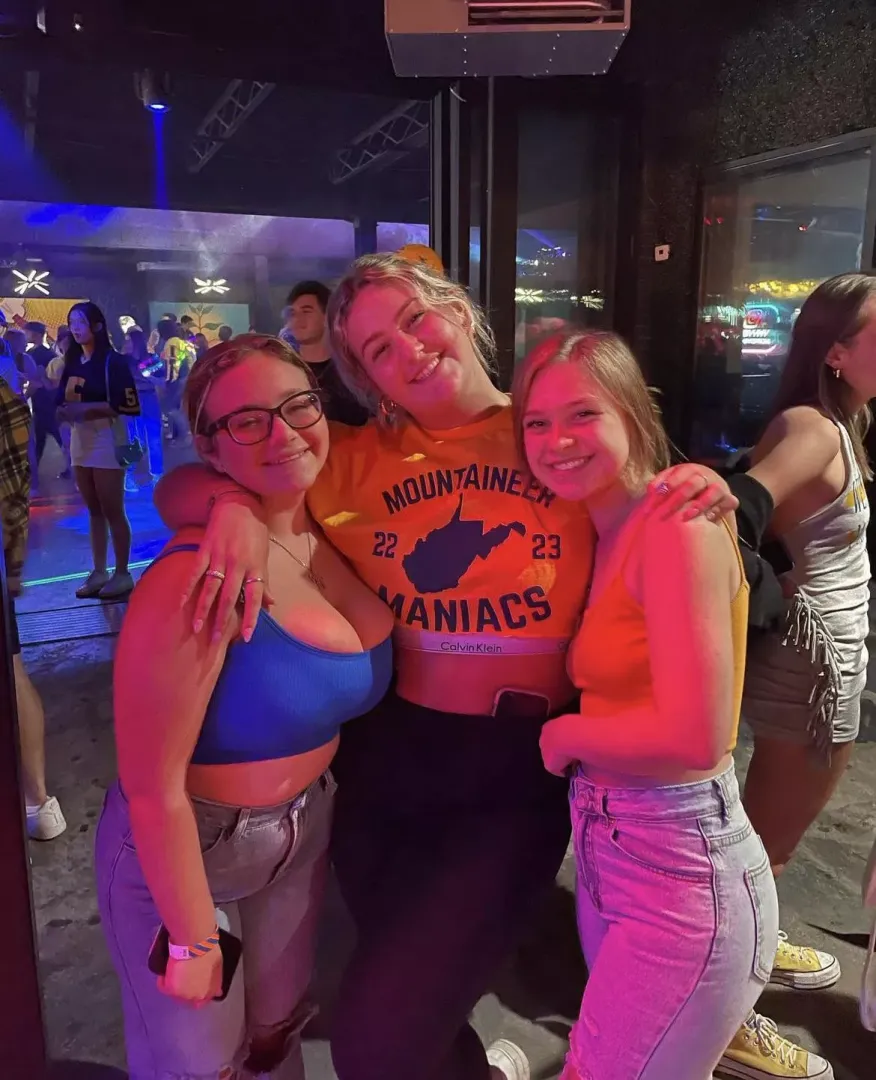 College friends struggling not to look