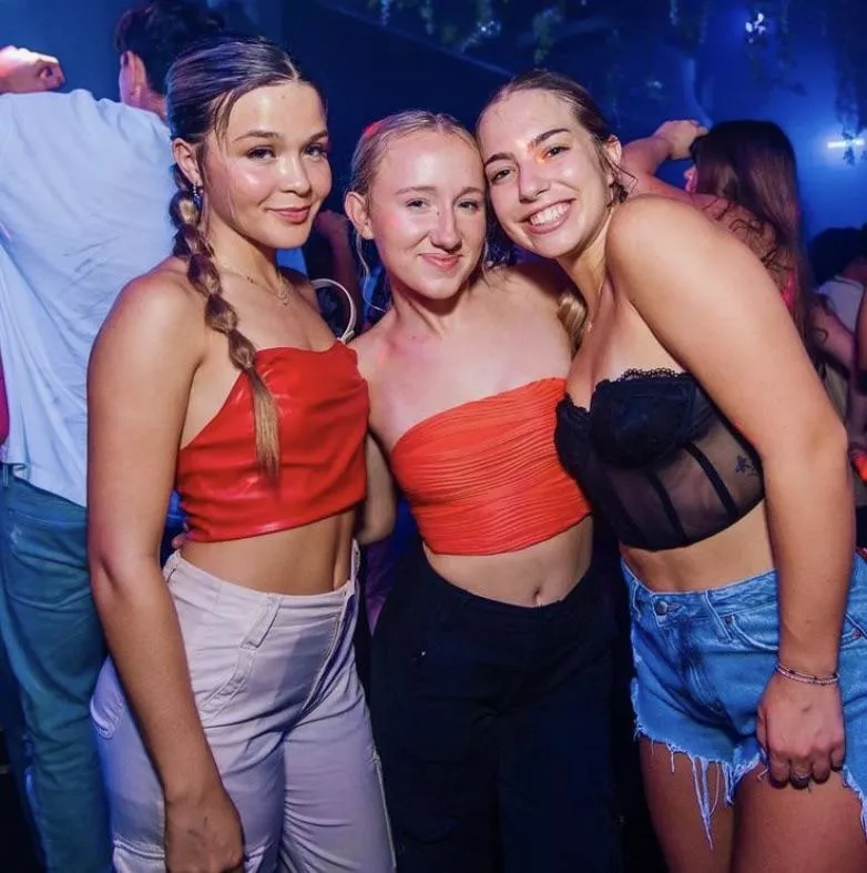 College girls clubbing