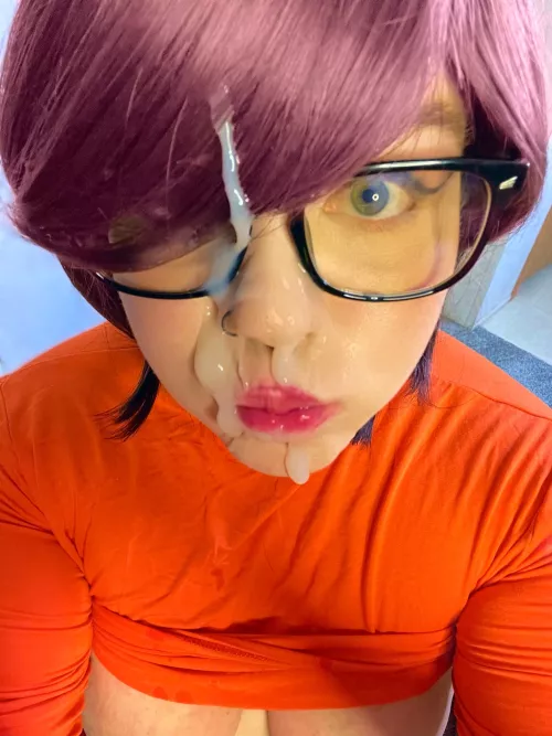 Colored Hair Velma with A Facial Blast is a good look