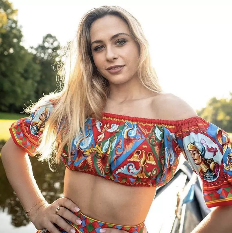 Colourful top