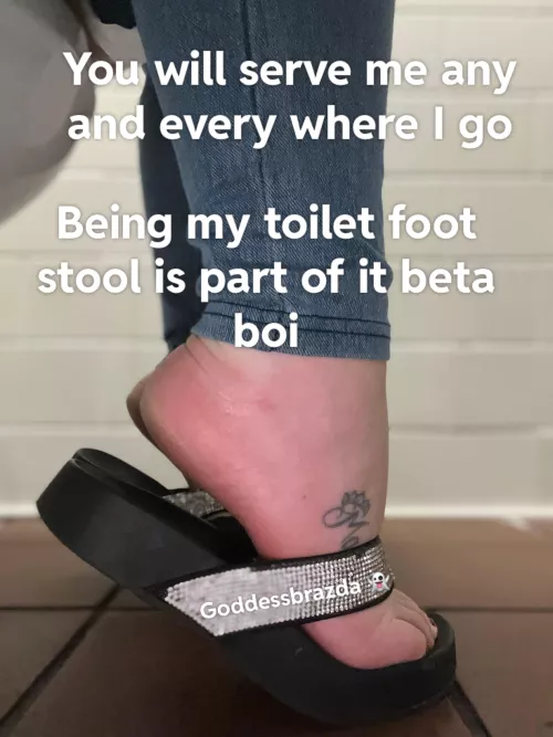 Come serve your goddess for feetsy Friday