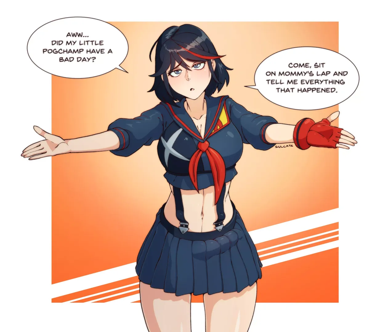 Comforting Her Little Pogchamp (Sulcate ) [Kill La Kill]
