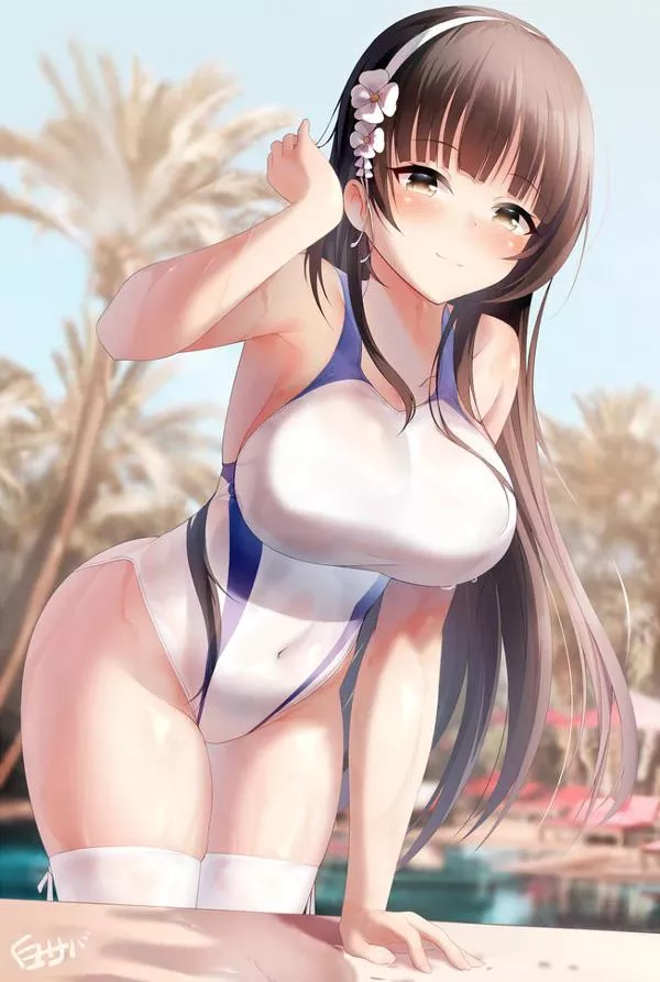 Coming out of the pool