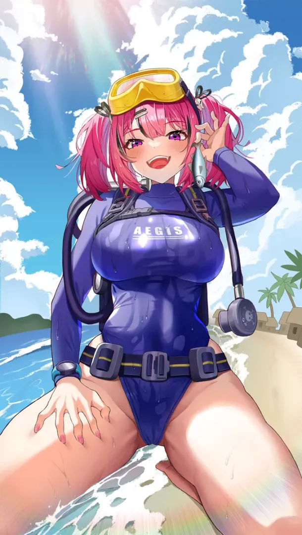 Commander, look at the little fish I caught! [Nikke]