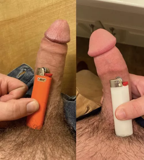 Compared with u/strawberry_unlimited . Which do you prefer? (Me on right)