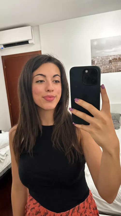 Confident and sassy, that's how I feel when I pose in front of the mirror!