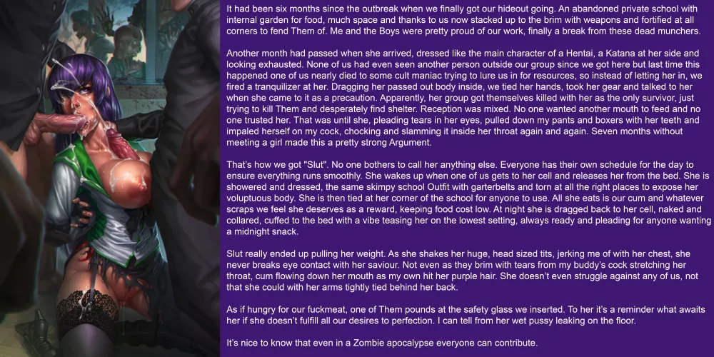 Contribute during the Apocalypse [Bondage] [Halloween] [Zombie Apocalypse] [FSub]