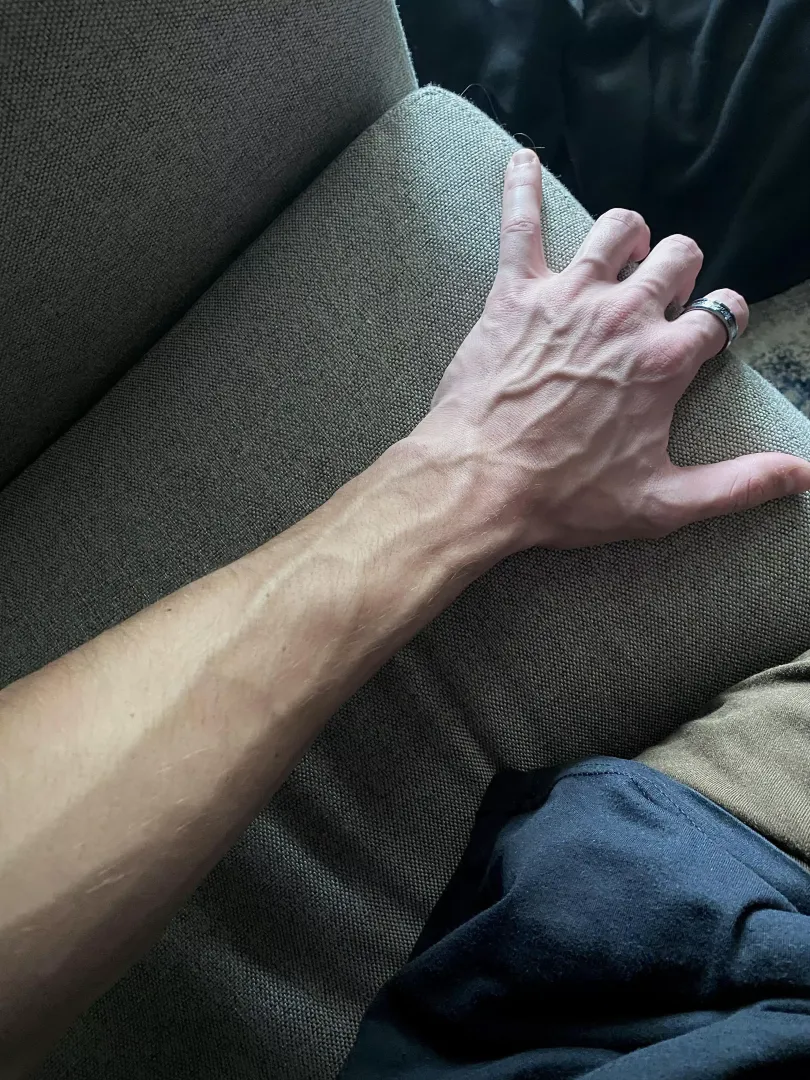 cooking all day really made the veins pop