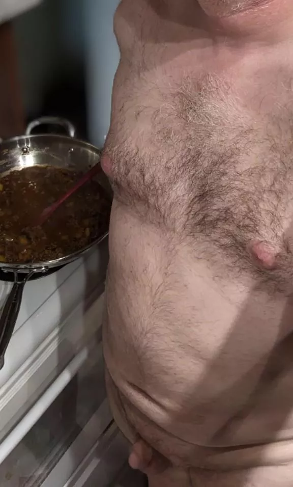 Cooking dinner