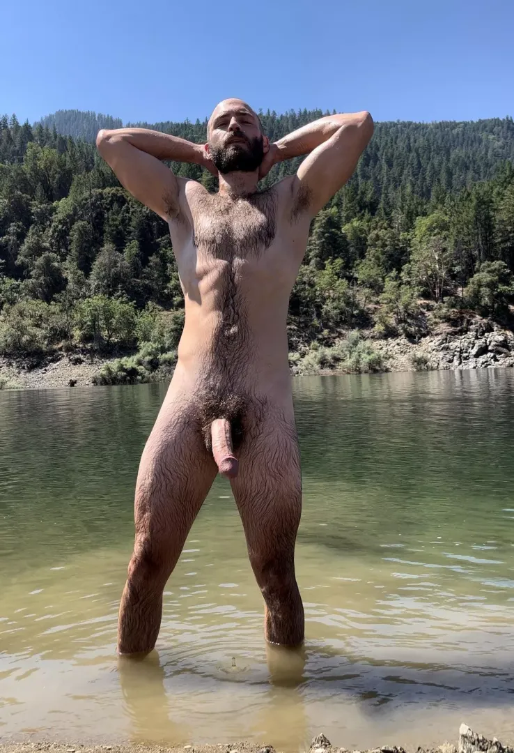 Cooling off in the hot weather