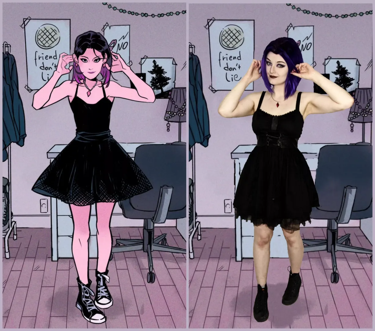Cosplay vs Character Raven (Picolo) by ME! Elora Kay