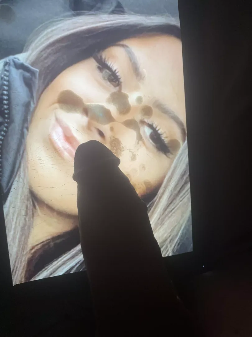 Covered her face