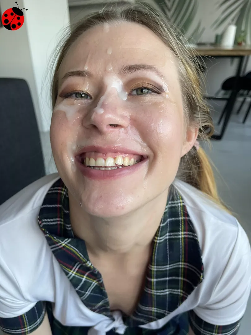 Covered in cum
