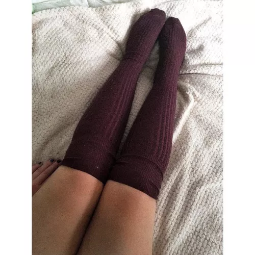 cozy and cute in my knee socks