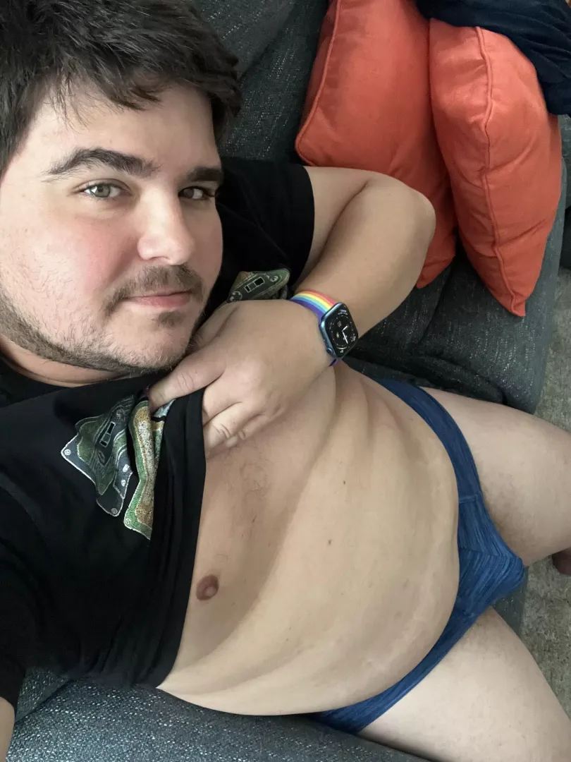 Cozy Sunday morning in my briefs