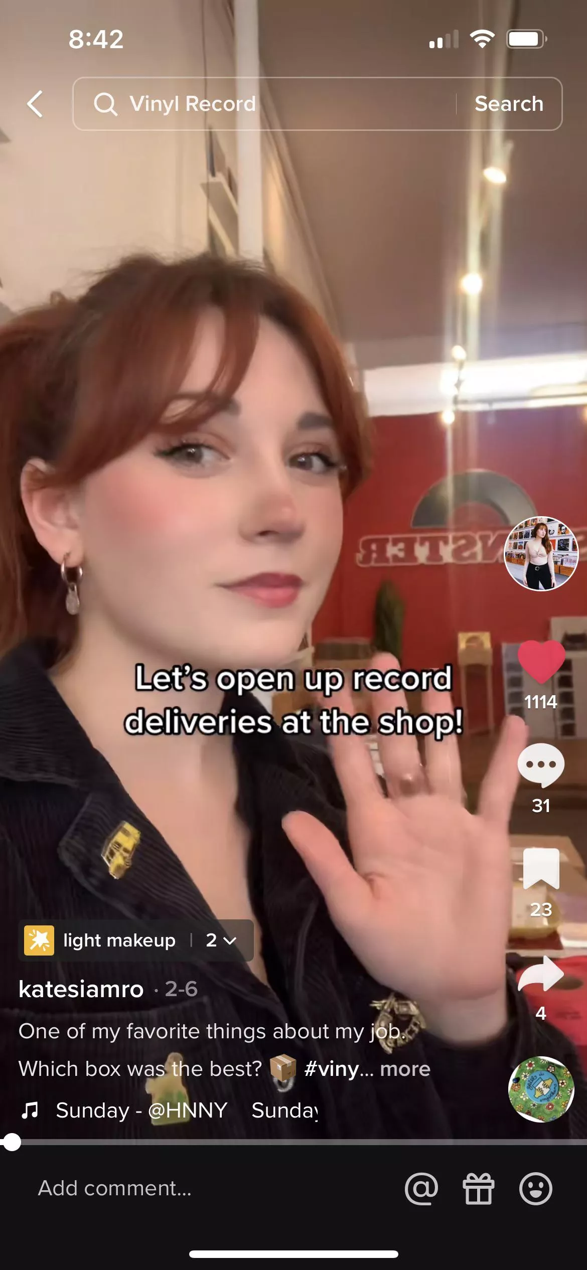 Crush on girl that runs a record store